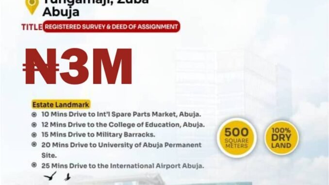 Land for sale abuja Land for sale abuja