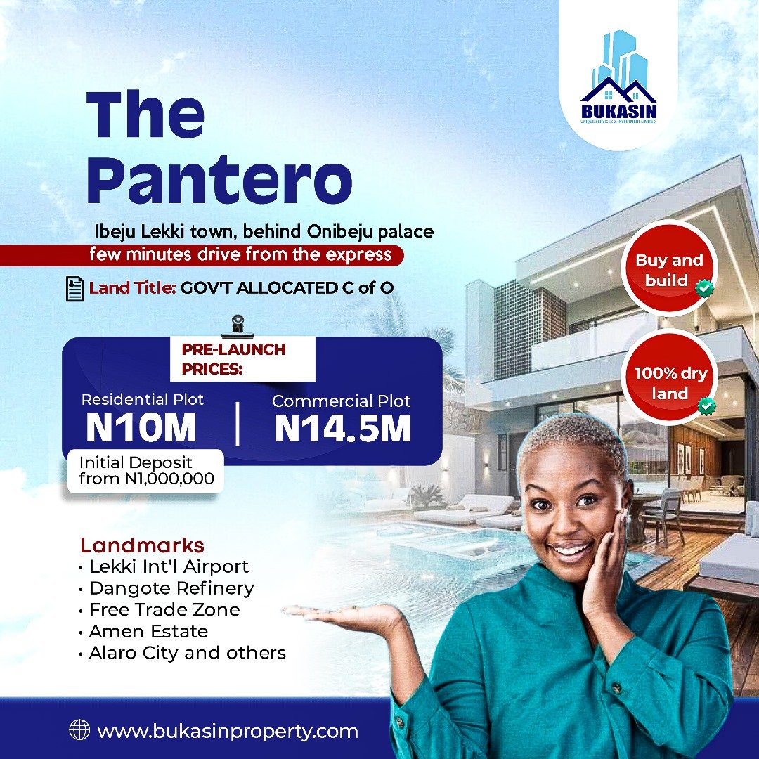 Land For Sale Ibeju Lekki The Pantero Commercial And Resisdential Nzepro