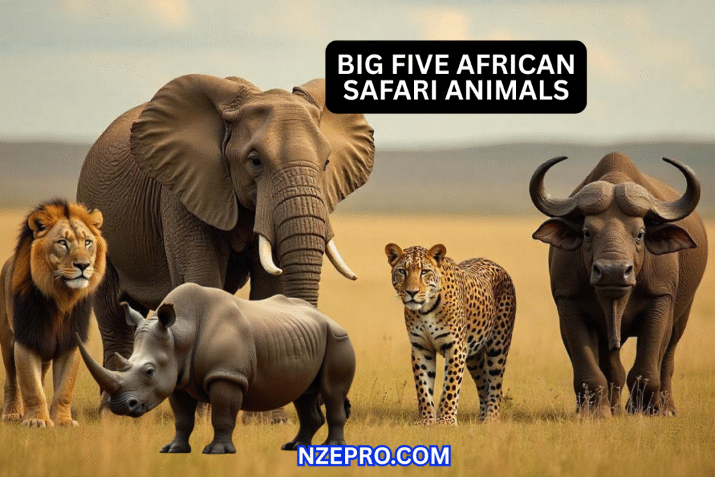 big 5 african safari animals