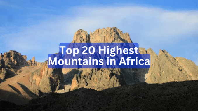 highest mountain in africa highest mountain in africa