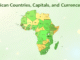 African Countries, Capitals, and Currencies