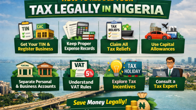 Tax Planning Tips to Reduce Your Tax Legally in Nigeria Tax Planning Tips to Reduce Your Tax Legally in Nigeria