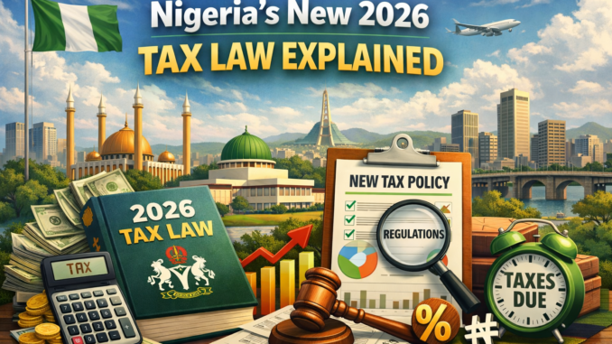 Understanding Nigeria’s New 2026 Tax Law A Simple Guide for Everyone New 2026 Tax Law