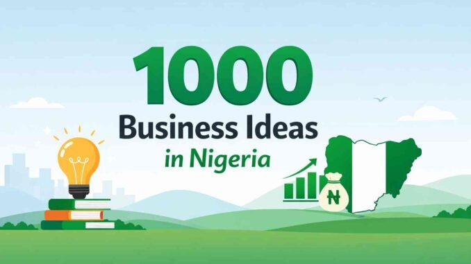 1000 business ideas in nigeria