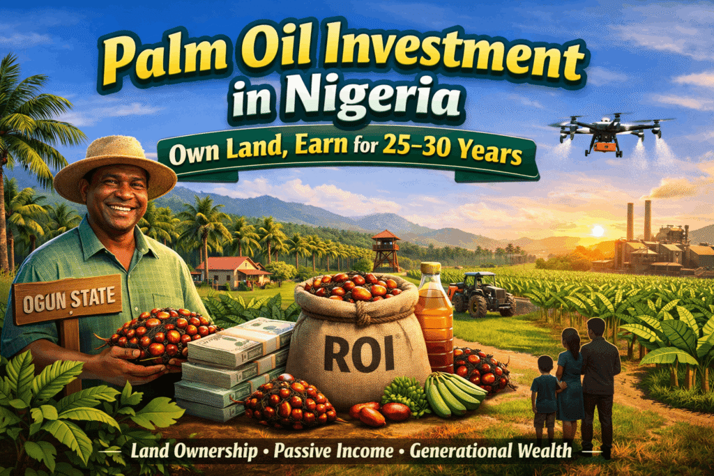 Palm Oil Investment in Nigeria Own Land, Earn for 25–30 Years