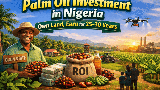 Palm Oil Investment in Nigeria Own Land, Earn for 25–30 Years
