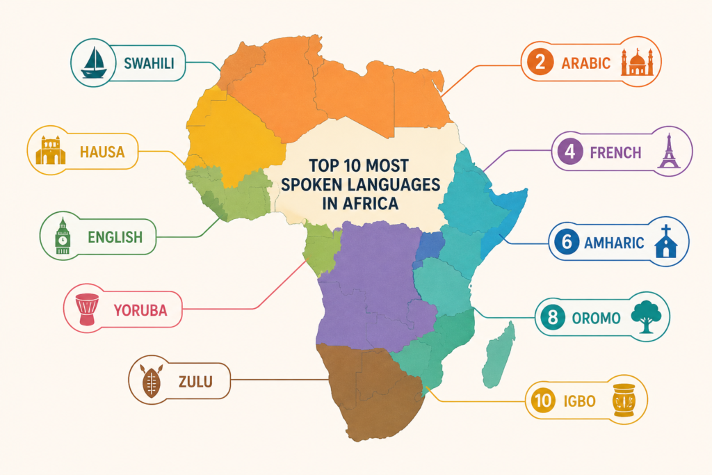 Top10 Spoken Languages In Africa