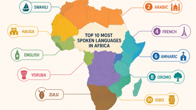 Top10 Spoken Languages In Africa